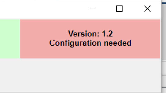 Configuration needed label
